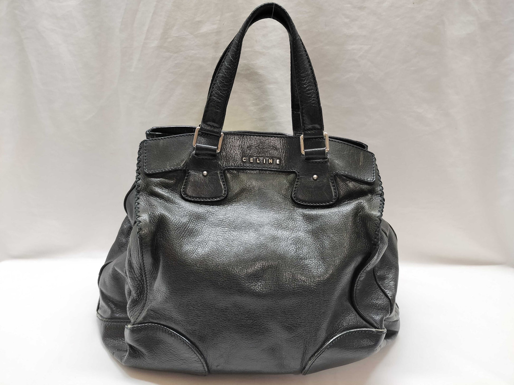 CELINE Leather Handbag Black Handbag
