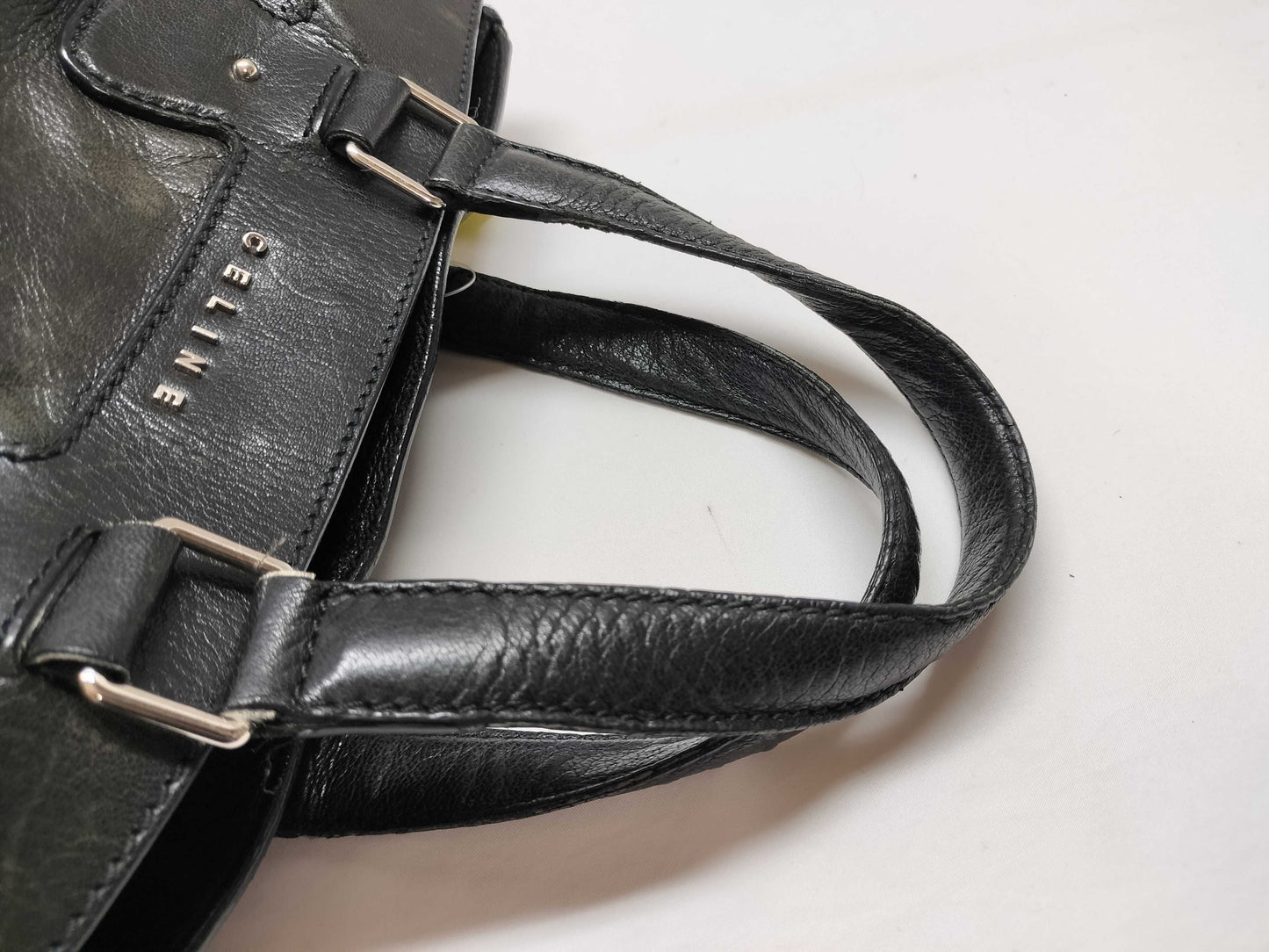CELINE Leather Handbag Black Handbag