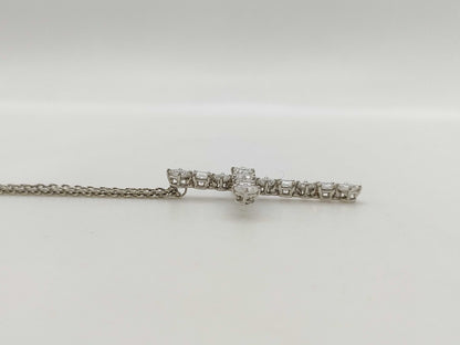 HARRY WINSTON Cross Diamond PT950 10.3g Necklace
