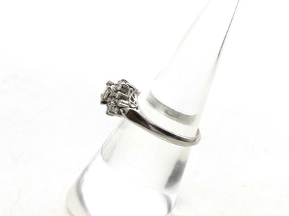Mitsukoshi D 0.20ct/0.20ct Pt900 4.0g Ring 