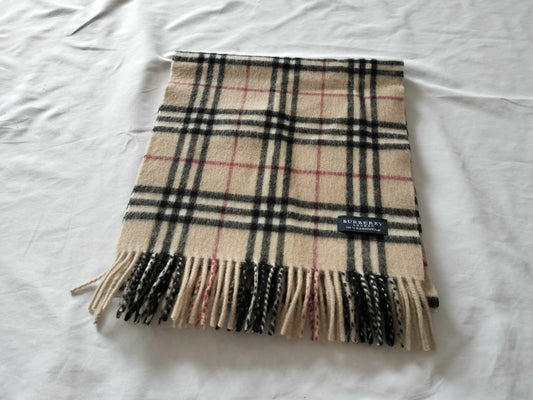 BURBERRY Cashmere Check Scarf