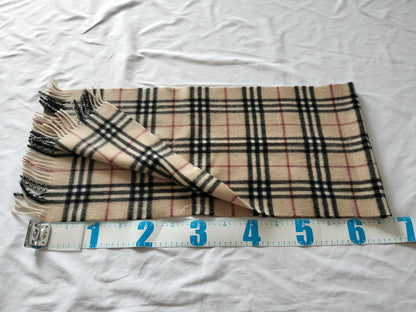 BURBERRY Cashmere Check Scarf