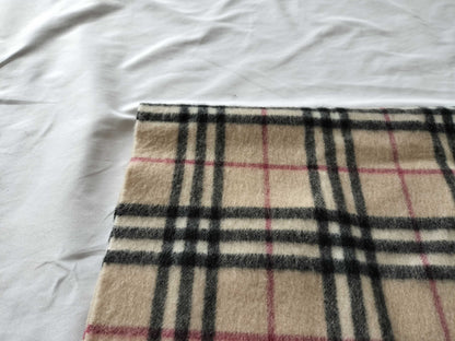 BURBERRY Cashmere Check Scarf