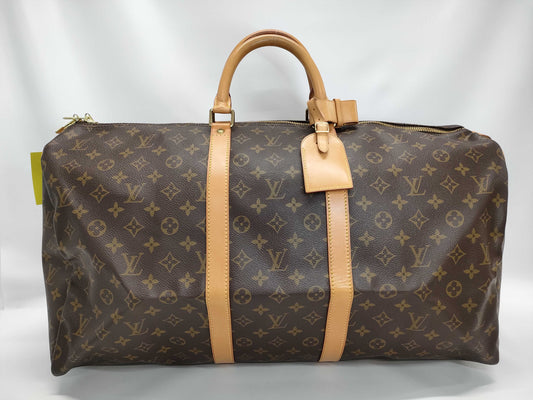 LOUIS VUITTON Monogram M41424 Keepall 55 Boston Bag