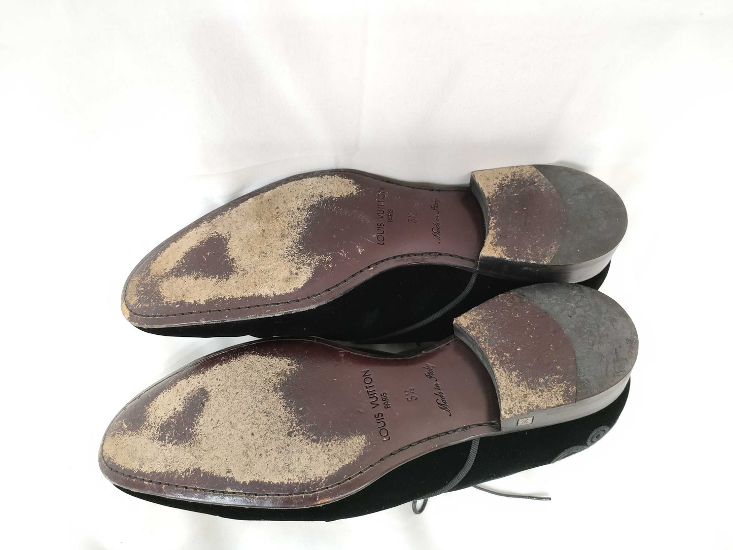 LOUIS VUITTON Lace-up Shoes/Velvet/2013 Loafers