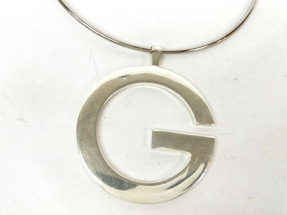 GUCCI Silver Gucci Choker Necklace
