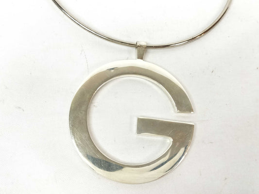 GUCCI Silver Gucci Choker Necklace