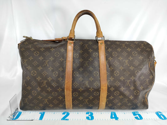 LOUIS VUITTON Monogram M41414 Keepall Bandouliere 55 Boston Bag