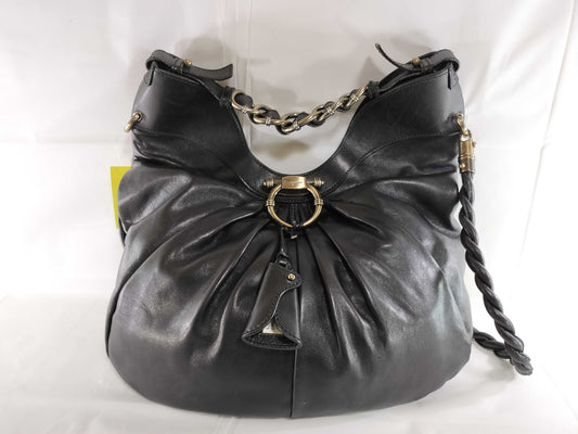 Salvatore Ferragamo Gancini Hobo Leather Shoulder Bag