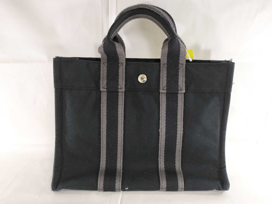 HERMES Foul Tote PM Black Tote Bag