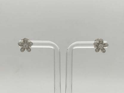 Van Cleef&Arpels Socrates Diamonds WG AU750 3.2g Earrings