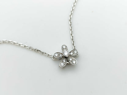 Van Cleef&Arpels Socrates Triple Diamond WG AU750 7.2g Necklace