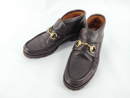 GUCCI Horsebit Leather Chukka Boots Other Shoes