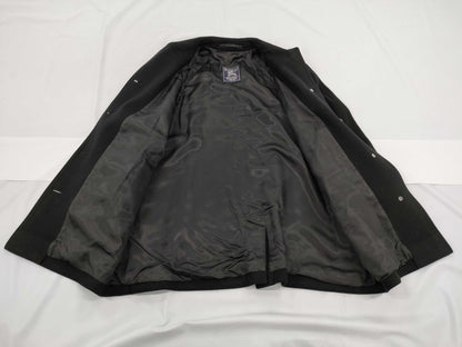 BURBERRY Coat Women's/Black Logo Button Coat