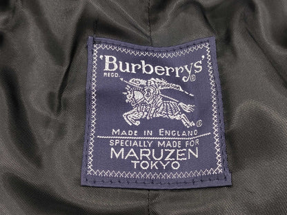 BURBERRY Coat Women's/Black Logo Button Coat