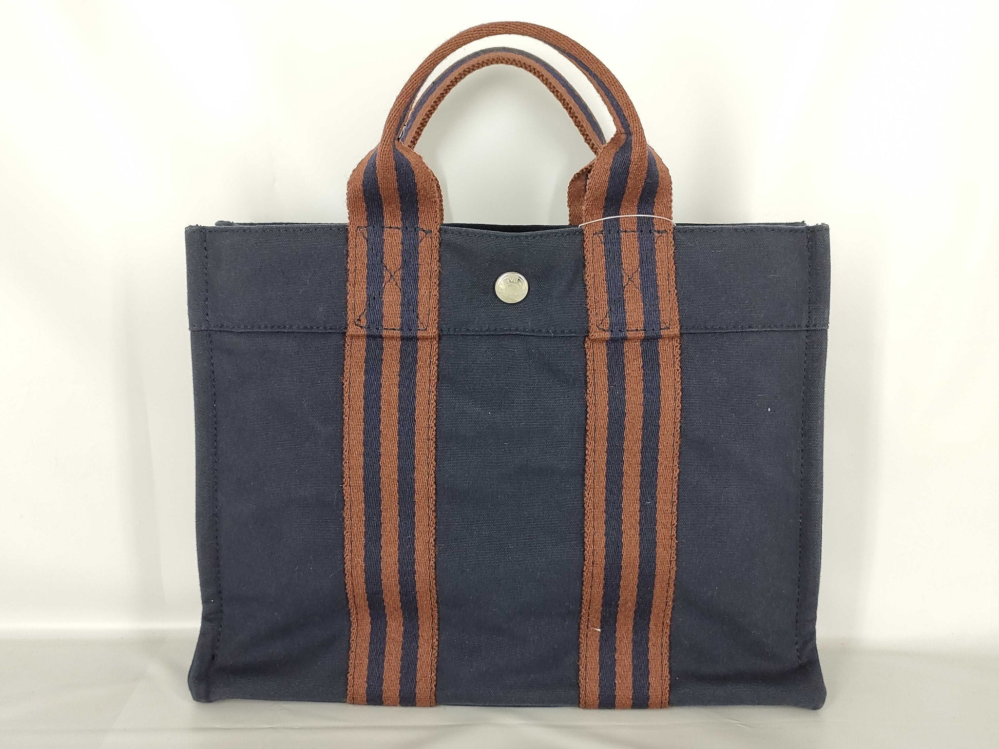 HERMES Foul Tou Blue Handbag