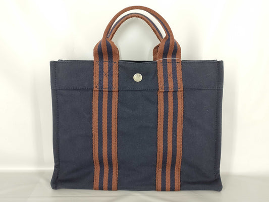 HERMES Foul Tou Blue Handbag