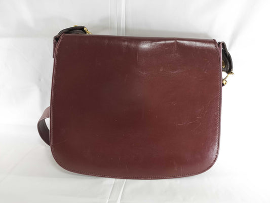Cartier Must Bordeaux Leather Shoulder Bag