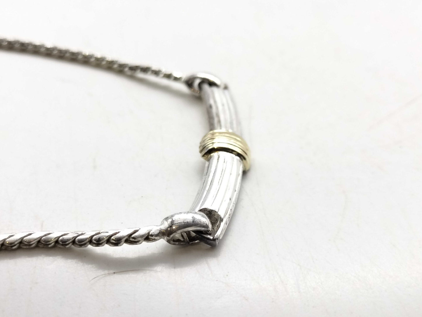 Dior Necklace 925 Silver x Gold Necklace