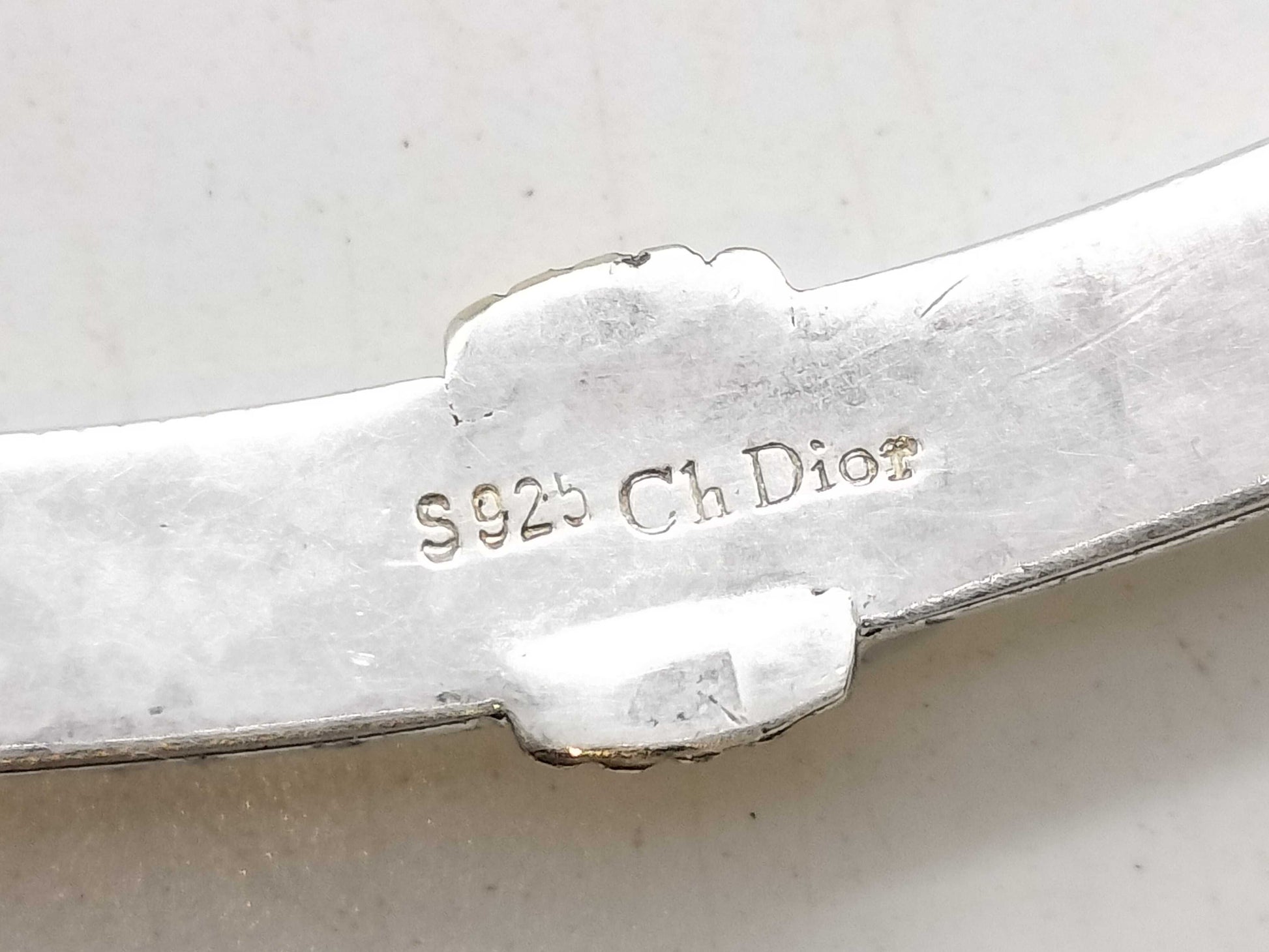 Dior Necklace 925 Silver x Gold Necklace