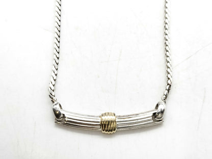 Dior Necklace 925 Silver x Gold Necklace