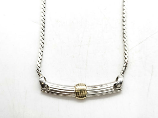 Dior Necklace 925 Silver x Gold Necklace