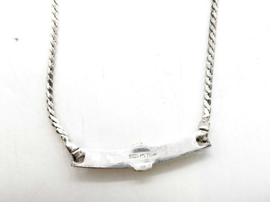 Dior Necklace 925 Silver x Gold Necklace