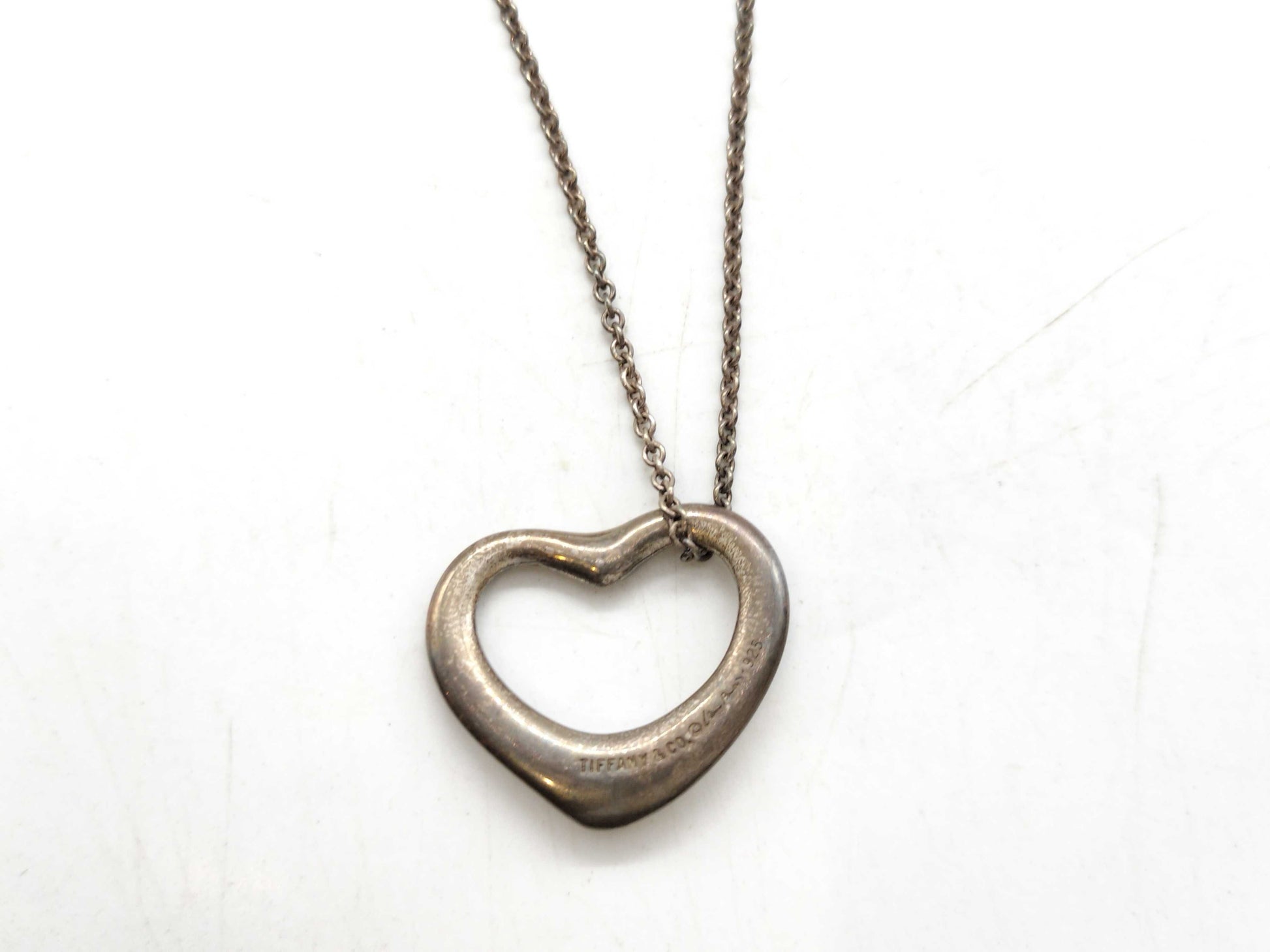 Tiffany & Co. Open Heart SV925 9.0g Necklace