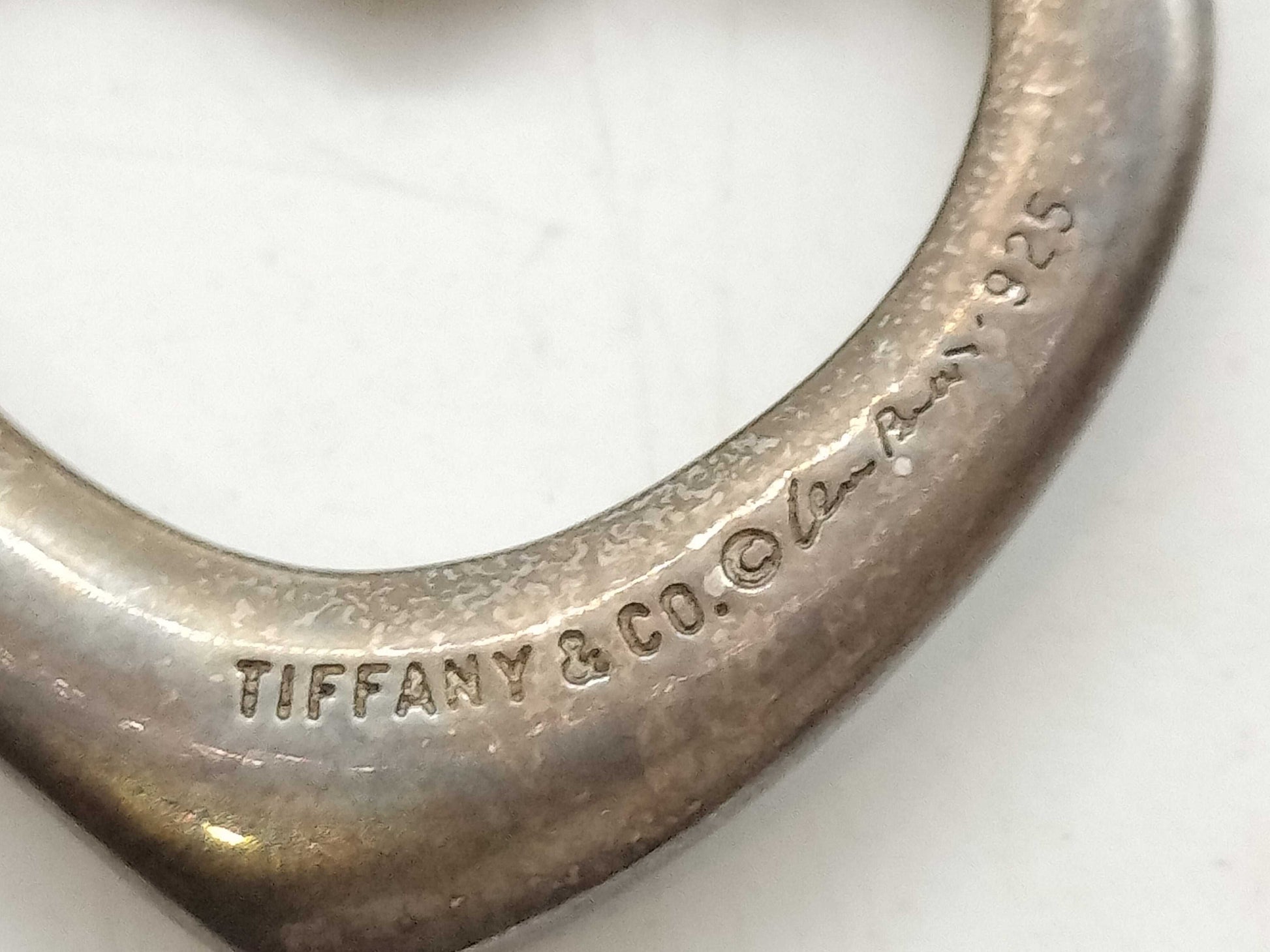 Tiffany & Co. Open Heart SV925 9.0g Necklace