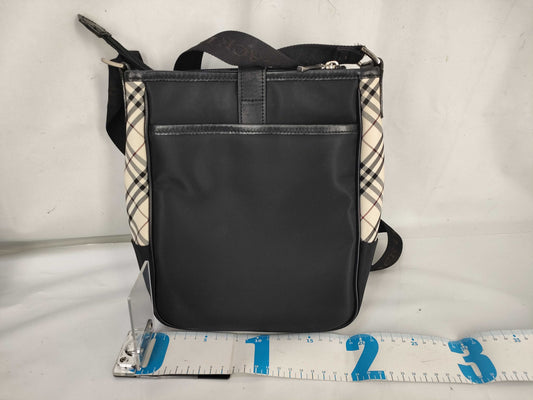 BURBERRY BLACK LABEL Nylon Check Shoulder Bag