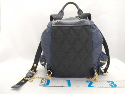 BURBERRY Nylon Gold Chain Backpack