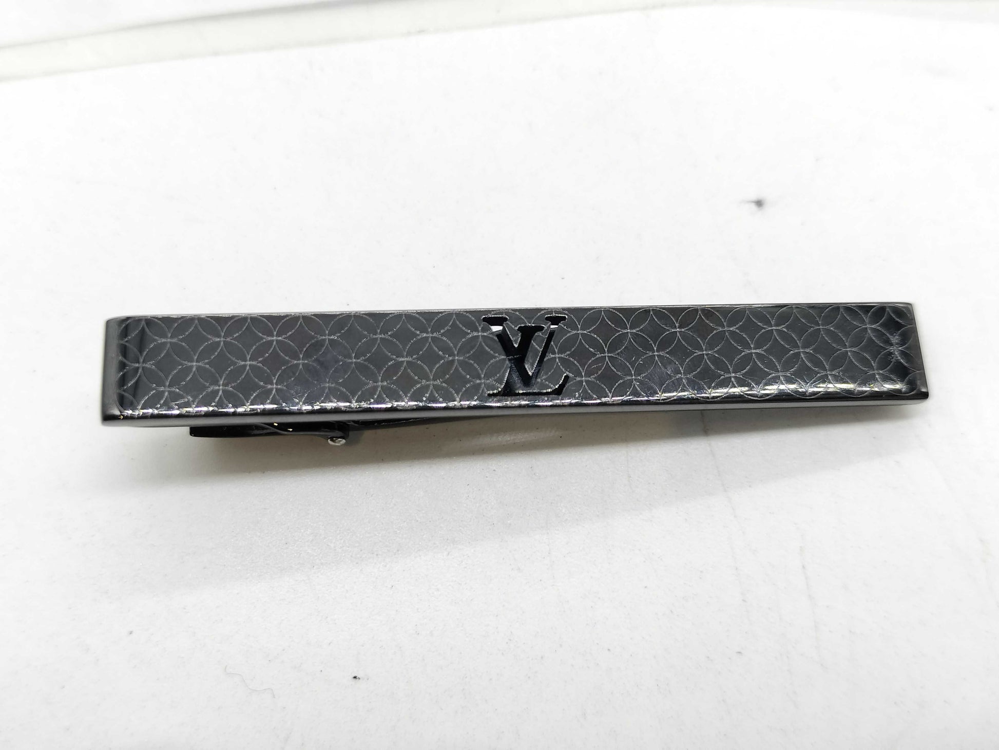 LOUIS VUITTON Damier Azur Tie Clip Tie Clip/Cufflinks