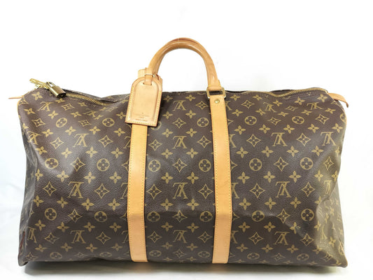 LOUIS VUITTON Monogram M41424 Keepall 55 Boston Bag