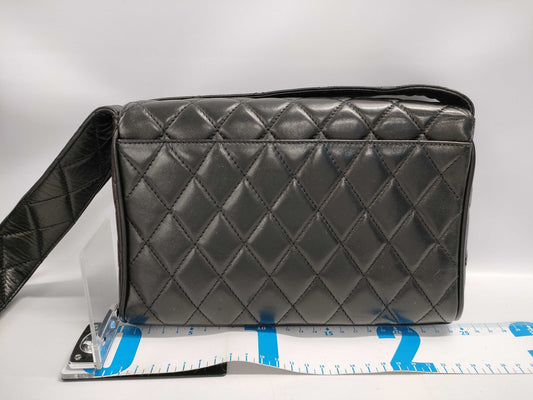CHANEL Lambskin All Leather Coco Shoulder Mato Shoulder Bag