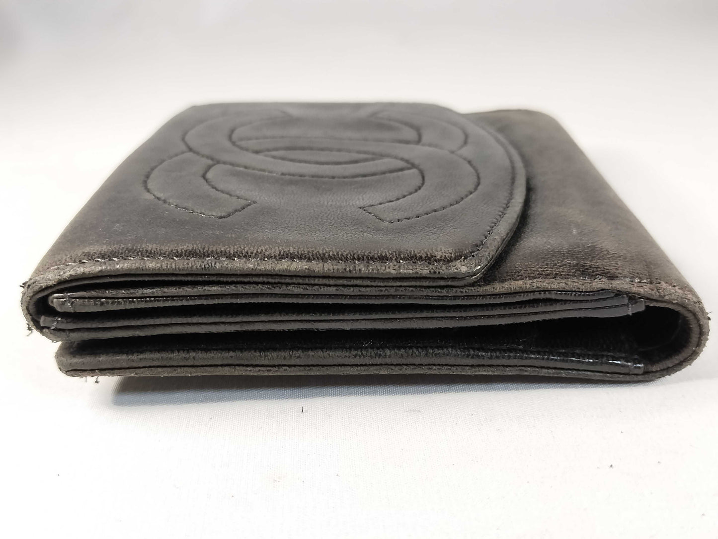 CHANEL Coco Mark Coco Mark Wallet Black Wallet