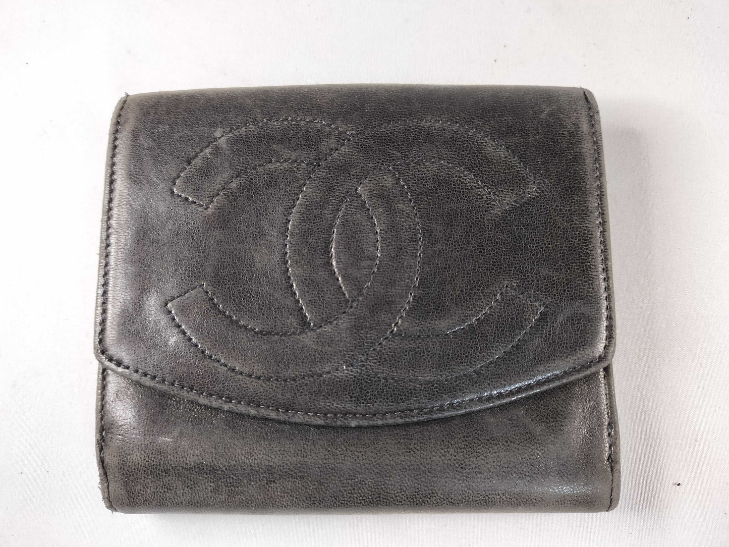 CHANEL Coco Mark Coco Mark Wallet Black Wallet