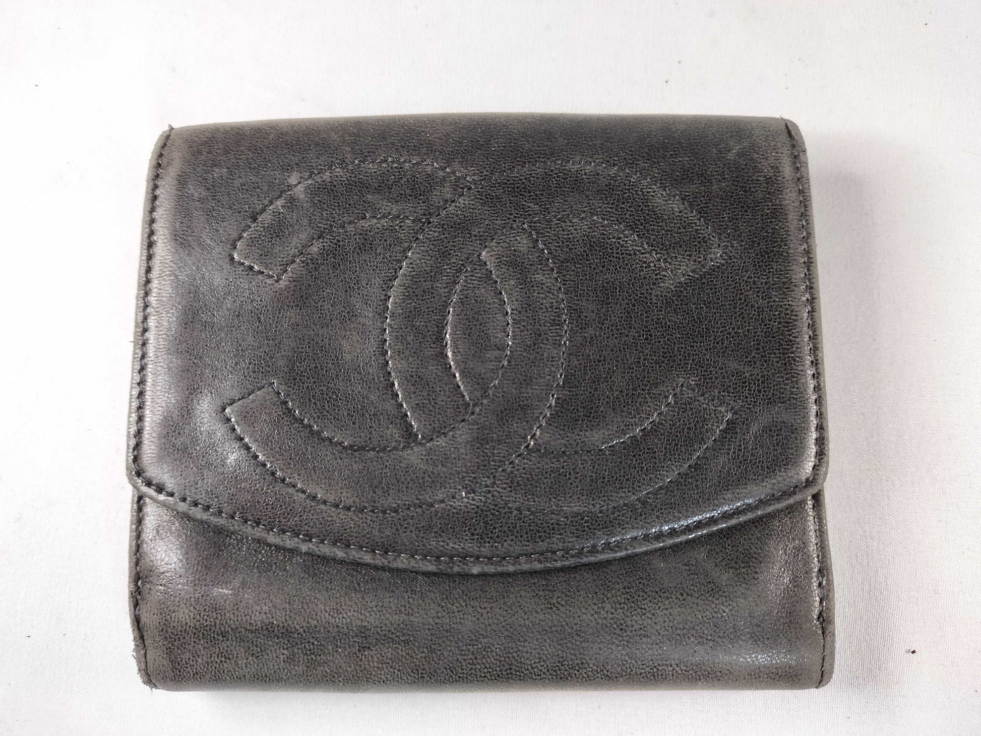 CHANEL Coco Mark Coco Mark Wallet Black Wallet