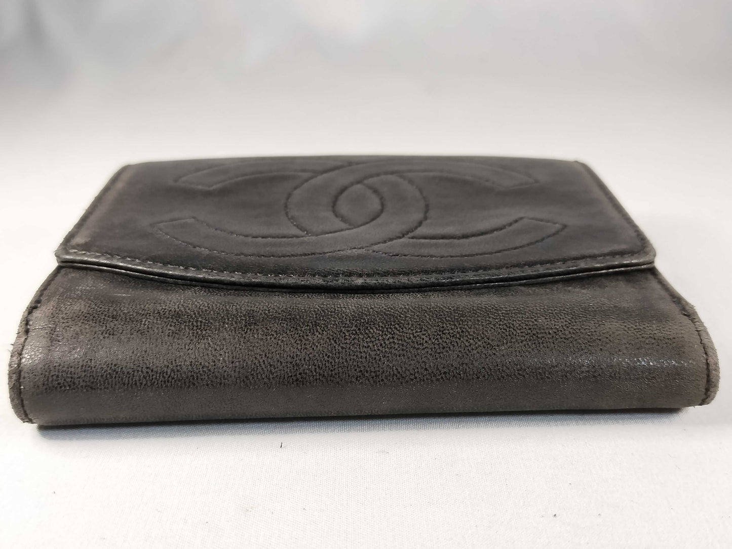 CHANEL Coco Mark Coco Mark Wallet Black Wallet