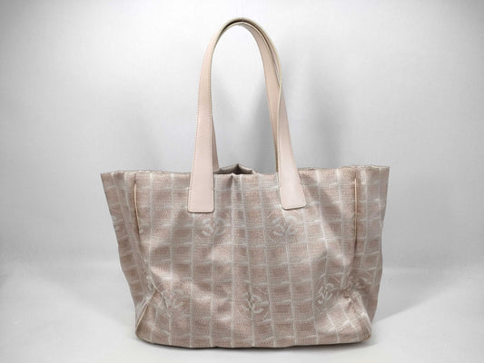 CHANEL New Travel Line Tote Pink Tote Bag