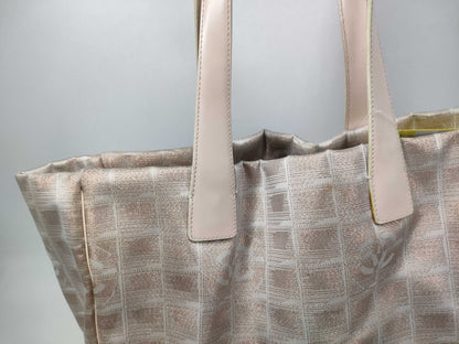 CHANEL New Travel Line Tote Pink Tote Bag