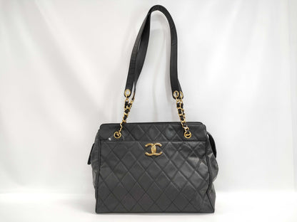 CHANEL Turnlock Coco Chain Tote Bag