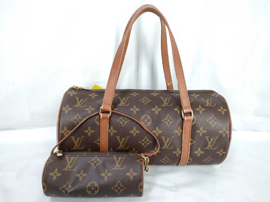 LOUIS VUITTON Monogram M51365 Old Papillon Handbag with Pouch
