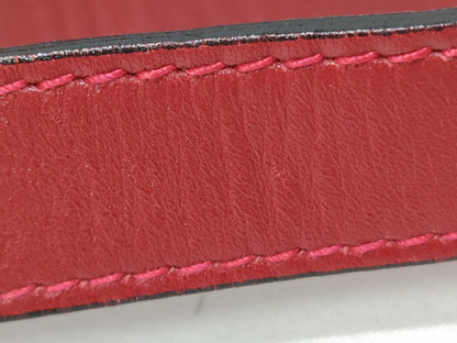 Salvatore Ferragamo Red Bucket Stud Shoulder Bag