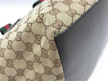 GUCCI GG Canvas 131228 Sherry Handbag