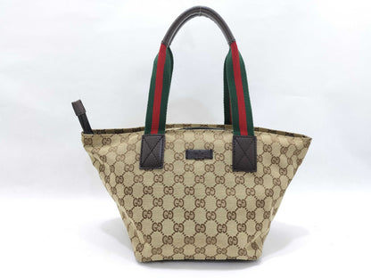 GUCCI GG Canvas 131228 Sherry Handbag