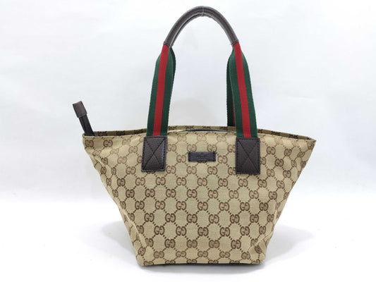 GUCCI GG Canvas 131228 Sherry Handbag