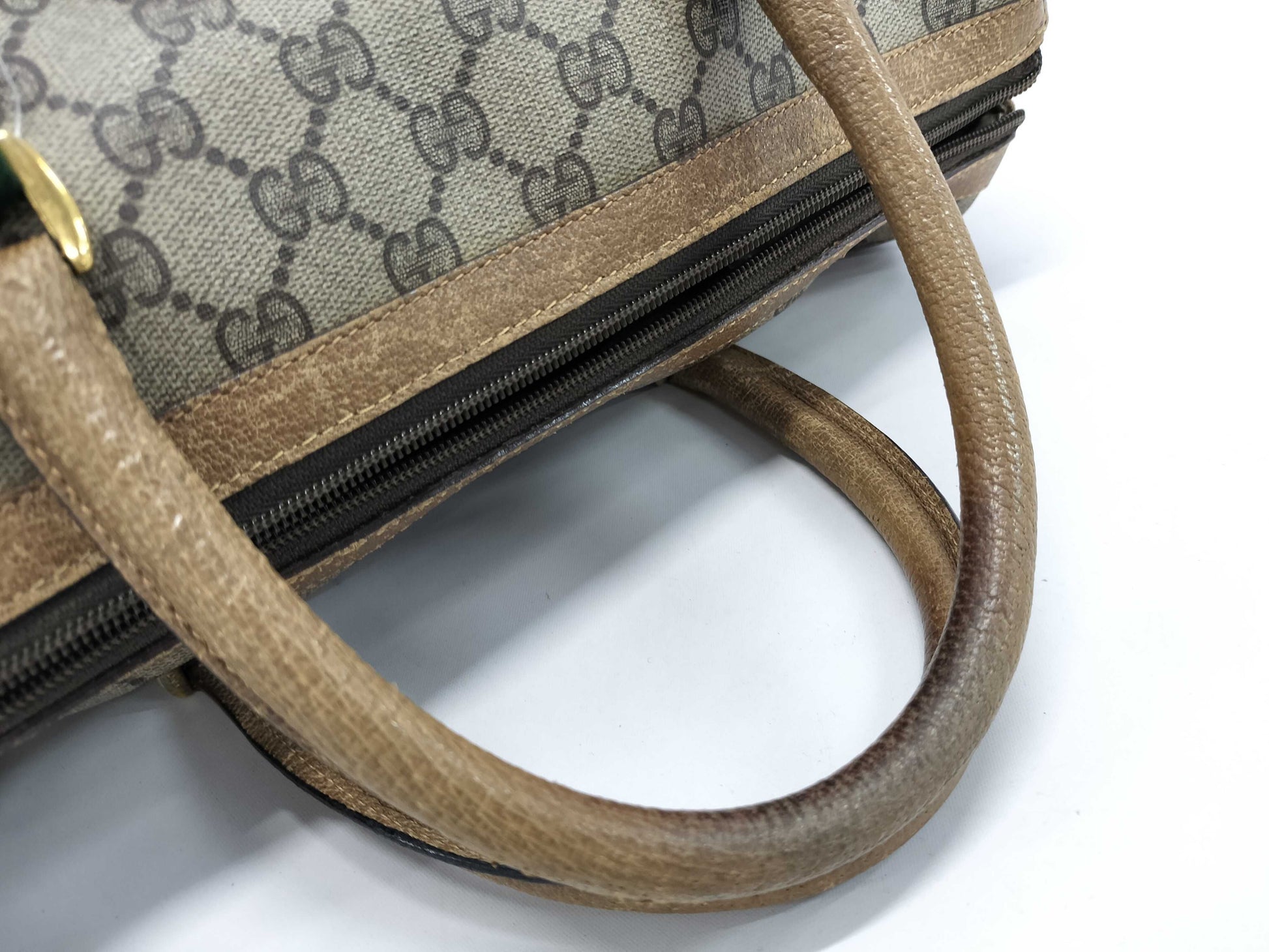 GUCCI GG Canvas Old Gucci Boston Bag
