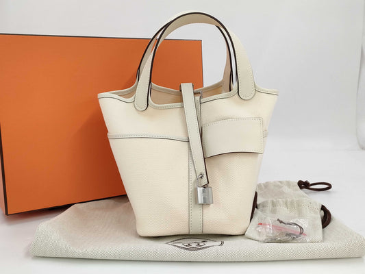 HERMES Picotin Lock 18 PM Cargo Toilet Goélan x Swift Handbag