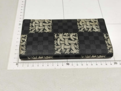 LOUIS VUITTON Damier Graphite Christopher Nemeth Collaboration Portefeuille Brazza N61211 Wallet