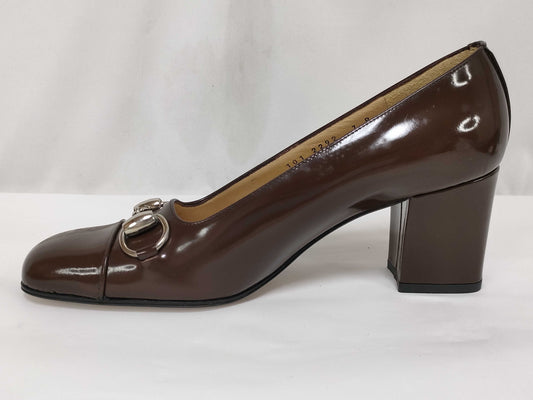 GUCCI Enamel Bit Metal Fittings 101 2292 7B Pumps